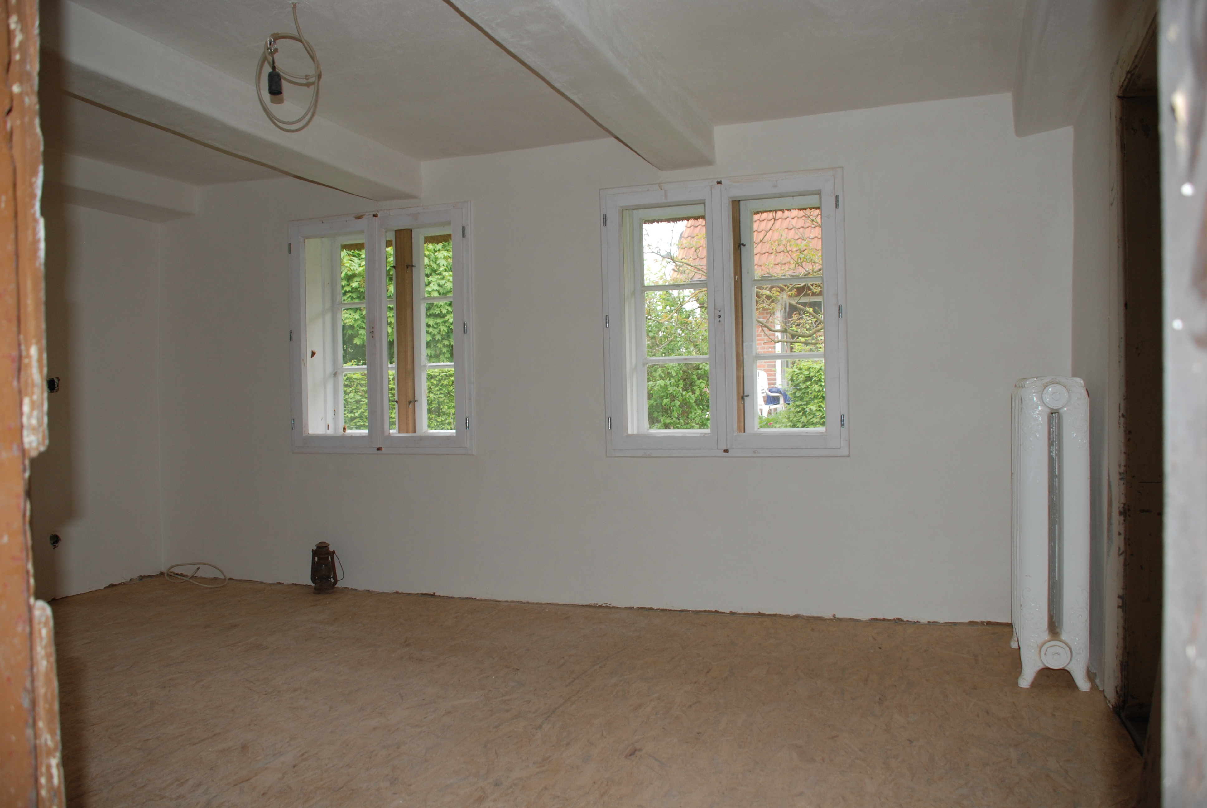 Fassade auf der Hofseite nach der Sanierung